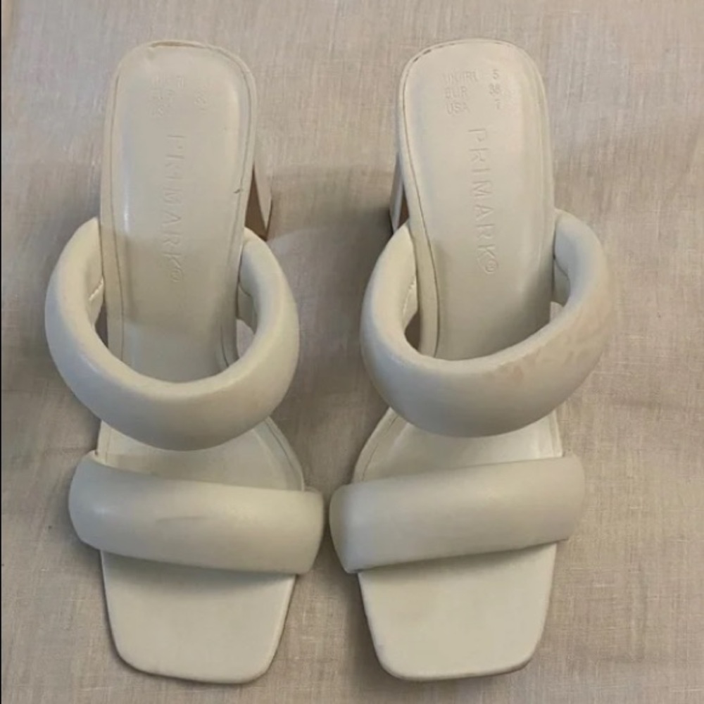 Primark Women's Cream Heeled Sandals